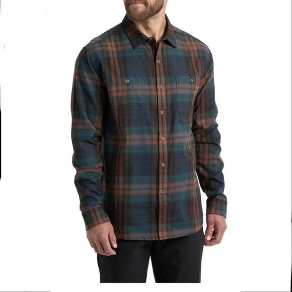 NWT Kuhl Men's Fugitive Flannel OASIS #7202 LS Size XXL - Picture 1 of 16